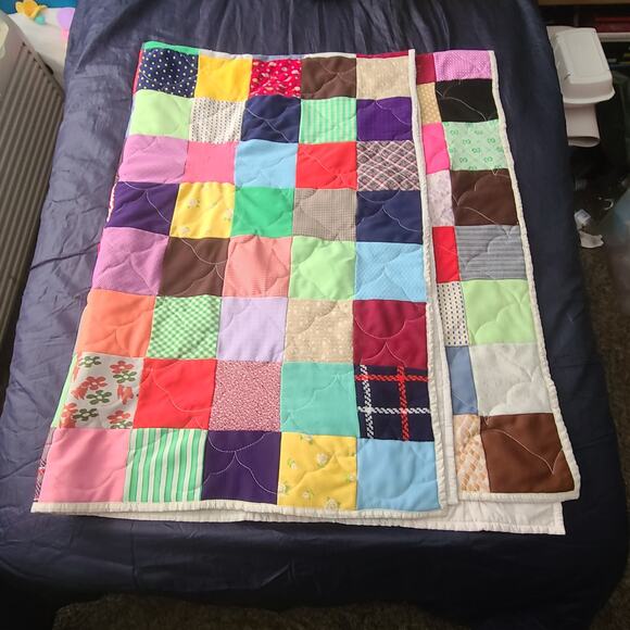 vintagehandmade quilt topper full square block poly opper full square block